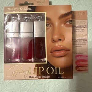 Lip Oil Trio - Raspberry/Cherry/Mahogany ❤️🩷